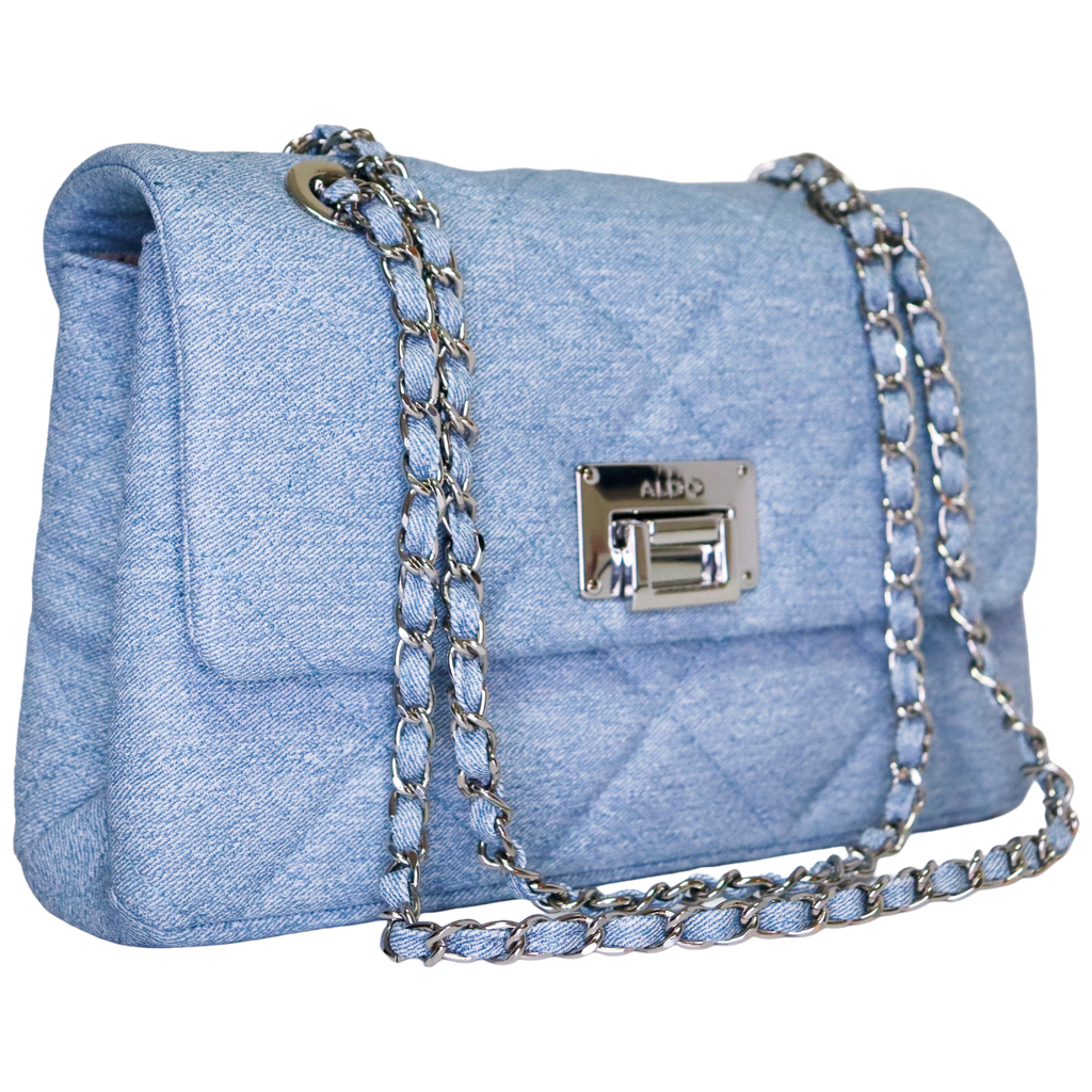 ALDO — Denim Quilted Shoulder Bag