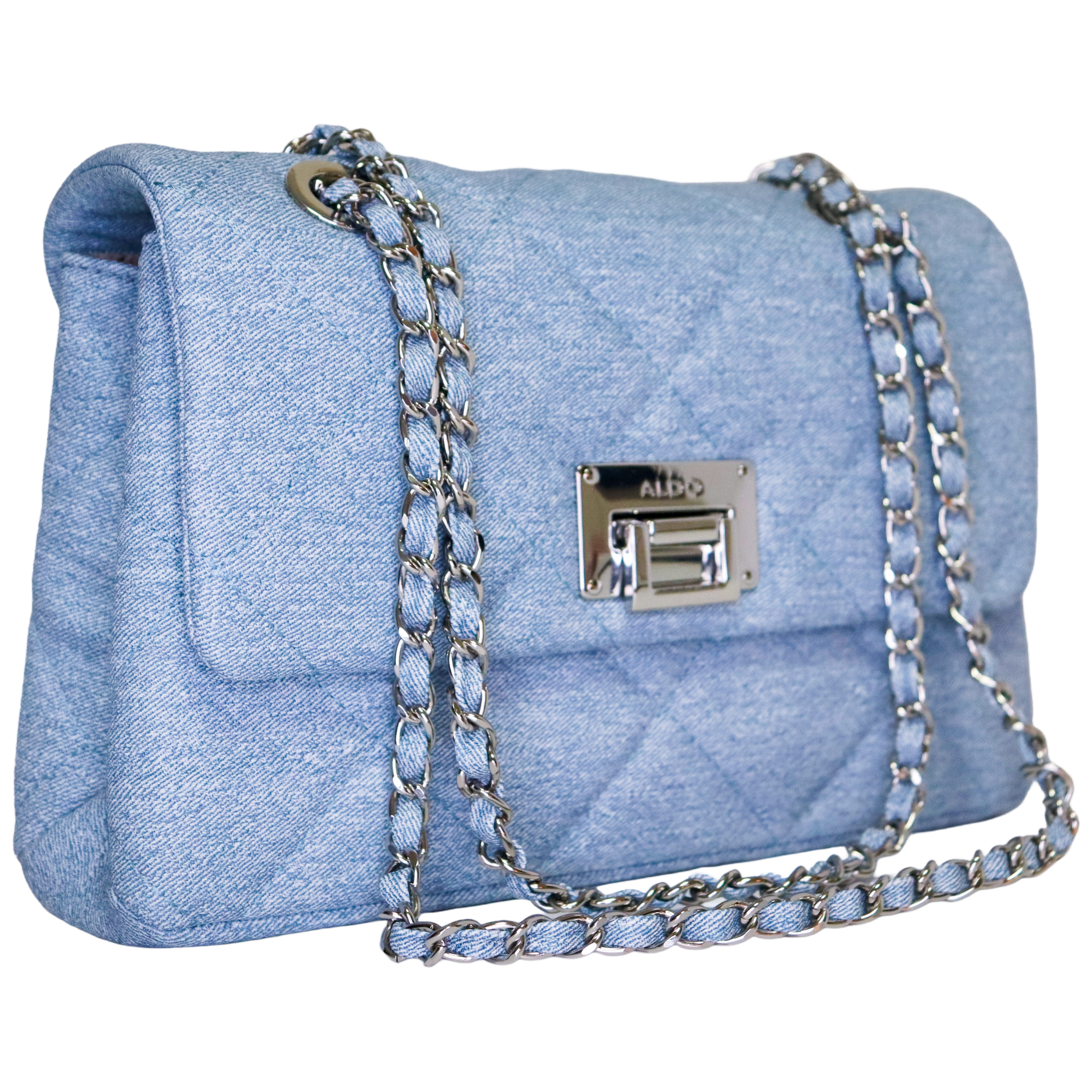 ALDO — Denim Quilted Shoulder Bag