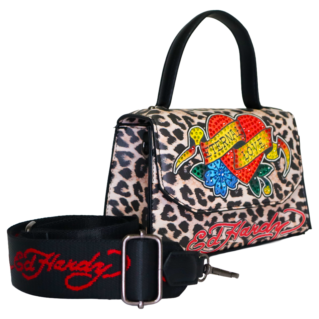 Ed Hardy — Leopard Tattoo Mini Bag