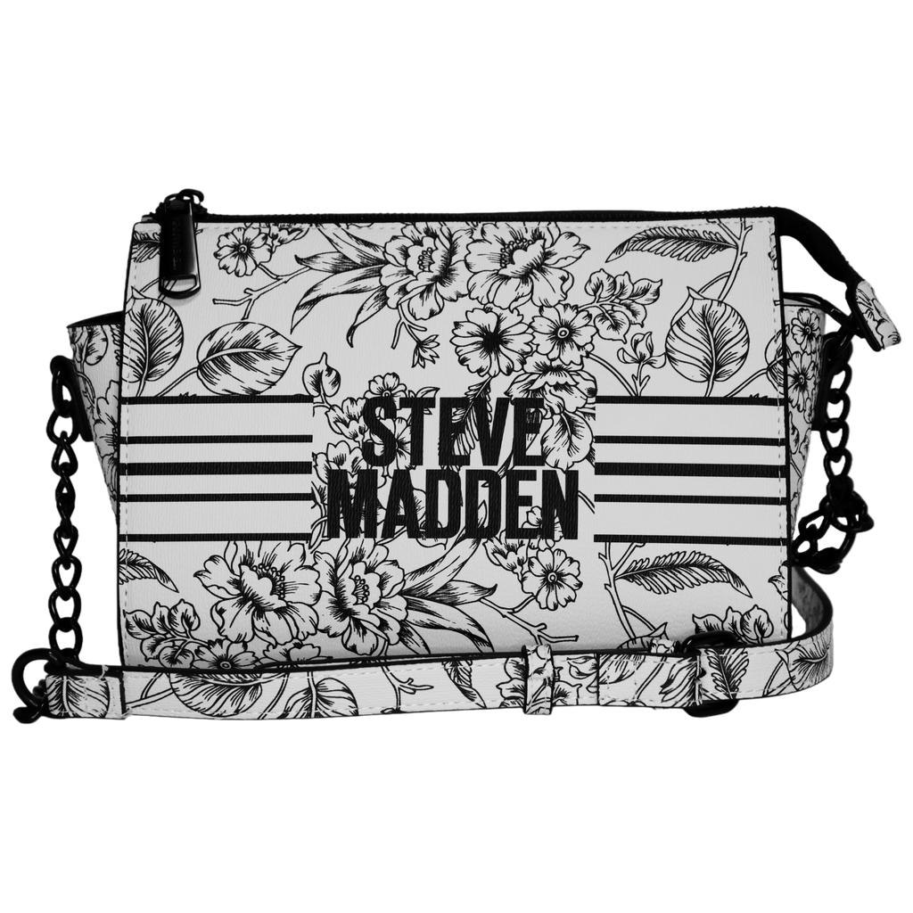 Steve Madden — Black and White Floral CrossBody