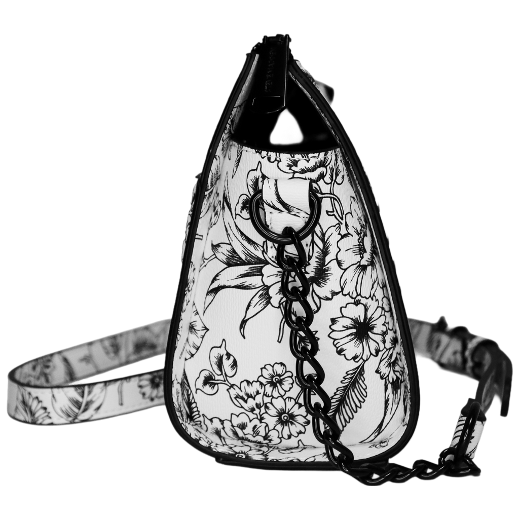 Steve Madden — Black and White Floral CrossBody
