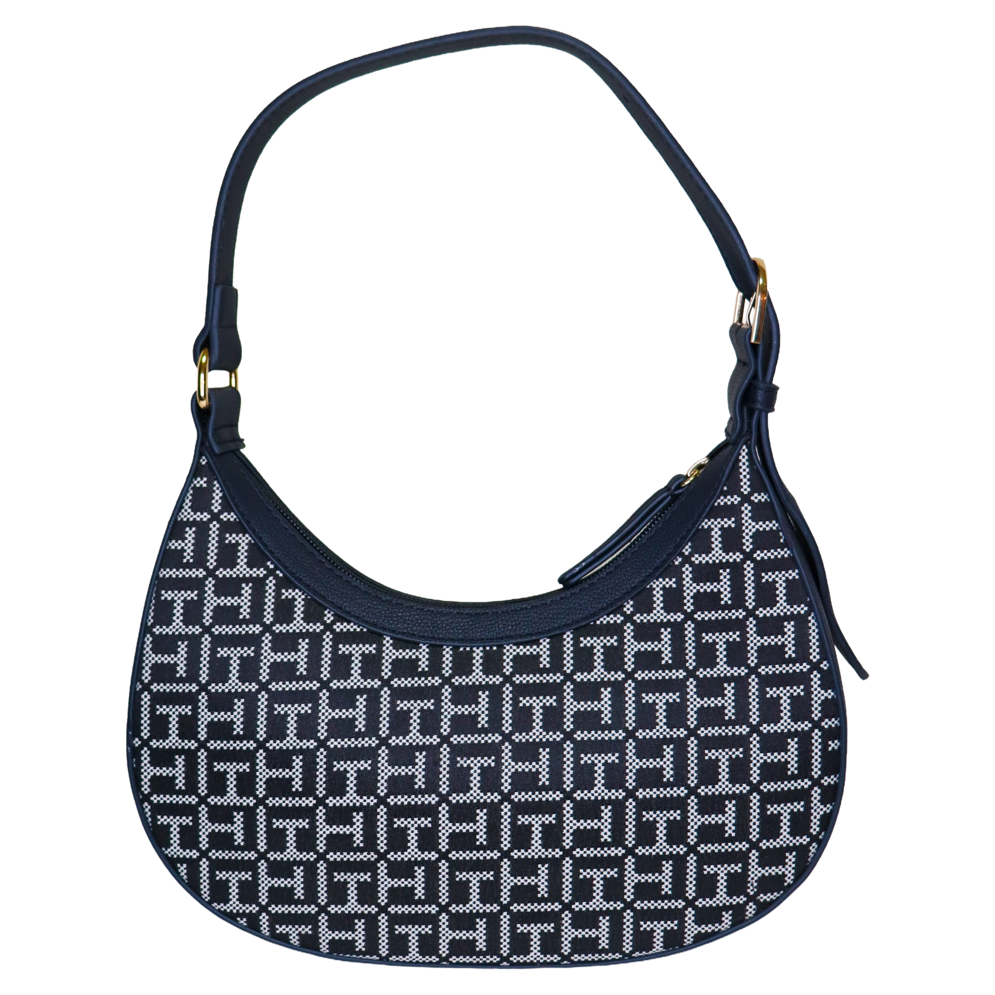 Tommy Hilfiger — TH Monogram Buckle Shoulder Bag