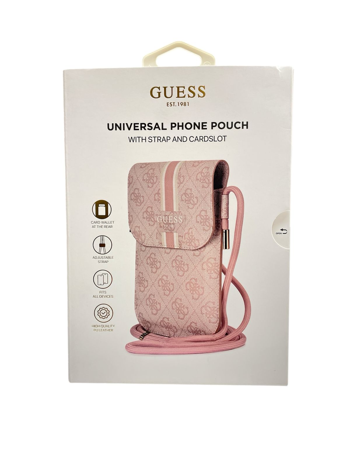 GUESS - Bolso para Celular con Correa Ajustable y Ranura para Tarjetas